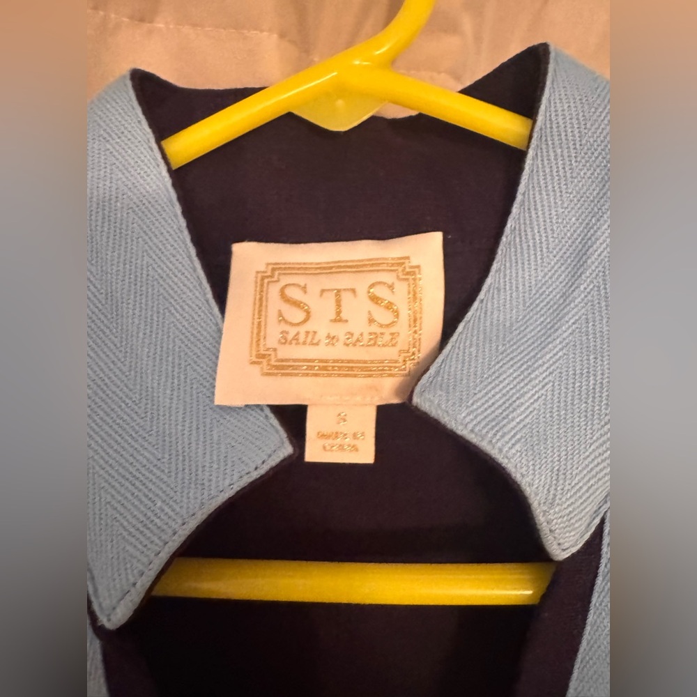 Sail to Sable navy Dress with Light Blue Trim - Picture 2 of 6